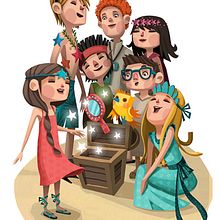 Empieza la aventura (Turismo de Canarias). Projekt z dziedziny Trad, c i jna ilustracja użytkownika Montse Casas Surós - 27.07.2015