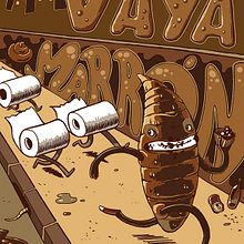 Vaya marrón. Design, and Traditional illustration project by Marco Francés Grau - 07.26.2015