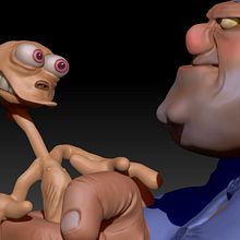 Kowalski & Ren - Zbrush. 3D, and Character Design project by Mario Escudero Hern - 11.29.2012