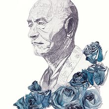 Taisen Deshimaru. Un projet de Beaux Arts, Illustration traditionnelle , et Peinture de Albert Vila - 02.08.2015