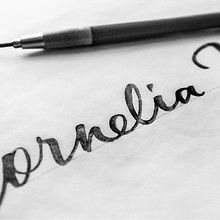 Cornelia James. Br, ing, Identit, Calligraph, T, and pograph project by Joan Quirós - 08.02.2015