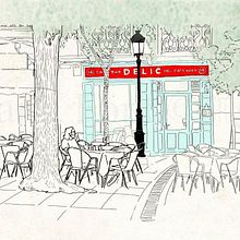 URBAN-DAILY LIFE. Traditional illustration project by Marta Font - 08.02.2015