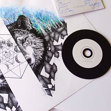 Wolf in "Following Cresto River". Un proyecto de Bellas Artes, Diseño e Ilustración tradicional de Vanesa Santamaría Trinidad - 04.05.2015