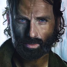 Retrato a pastel de Andrew Lincoln (Rick Grimes en Wlaking Dead) . Un progetto di Belle arti, Illustrazione tradizionale e Pittura di Adrián Durá Reina - 05.08.2015