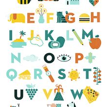 ABC POSTER. Graphic Design, and Traditional illustration project by ana seixas - 07.14.2015