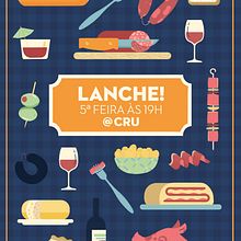 Lanche na Cru - Cartel. Traditional illustration project by ana seixas - 03.14.2015