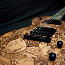 Les Paul & Tattoo. Arts, and Crafts project by Daniel Hernández Columna - 08.08.2015