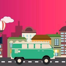 Motion graphic Volkswagen. Un progetto di Animazione, Graphic design e Illustrazione tradizionale di Sandra Allen - 09.08.2015