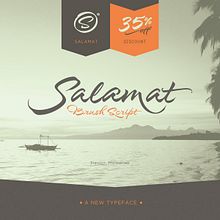 Salamat Typeface. Br, ing, Identit, Calligraph, T, and pograph project by Joluvian - 08.09.2015