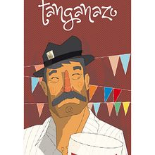 Vino Tanganazo.. Graphic Design, and Traditional illustration project by Sergio Rodríguez Rodríguez - 08.09.2015