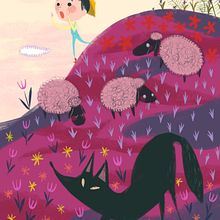 El niño que gritó lobo. Een project van Ontwerp van personages y Traditionele illustratie van David Pavón Benítez - 10.08.2015