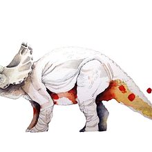 Triceratops. Fine Arts project by Rocío Gómez Moral - 03.31.2015