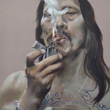 RETRATO ACRÍLICO (GRAN FORMATO). Projekt z dziedziny  Malarstwo użytkownika Natalia Navarro - 15.08.2015