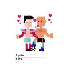 #DiseñoconOrgullo Matrimonio igualitario en el mundo. Un projet de Conception éditoriale, Design graphique, Photographie et Illustration traditionnelle de Jaime Hayde - 16.08.2015