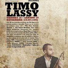 Timo Lassy   |  Cartel Tempo Club  |  . Graphic Design project by Demian Abrayas - 01.31.2009
