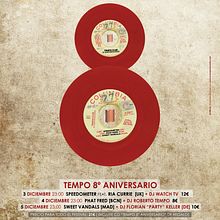 Cartel   |   8º Aniversario Tempo Club . Graphic Design, Collage, Art Direction, Design, and Music project by Demian Abrayas - 09.03.2015