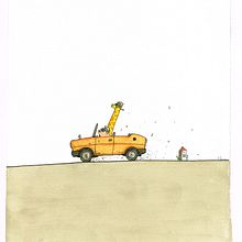 Cerdo y Girafa. Un projet de Conception de personnages et Illustration traditionnelle de David Permanyer Lastra - 19.08.2015