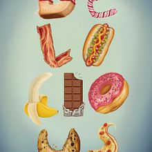 Delicious (Word in english, Mumedi). Traditional illustration, T, and pograph project by Mel Trasfi - 10.17.2013