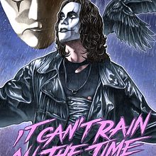 "it can't rain all the time" The crow poster tribute. Un proyecto de Cine, Dirección de arte, Diseño e Ilustración tradicional de Fernando Martín Antón - 22.08.2015