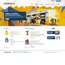 echebarriasuministros.com. Web Development, Design, Interactive Design, and Web Design project by Eloy Ortega Gatón - 08.23.2015