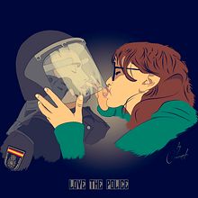LOVE THE POLICE. Projekt z dziedziny Komiks, Trad, c i jna ilustracja użytkownika david Cuenda - 29.08.2015