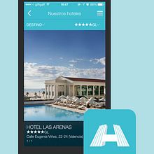 Hoteles Santos - Aplicación móvil para una compañía de hoteles. Un progetto di Web design e UX / UI di Diego García de Enterría Díaz - 30.08.2015