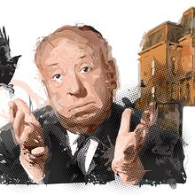 Homenaje a Hitchcock.. Traditional illustration project by Kike Lucas Abreu - 08.30.2015