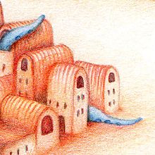 Castillo de arena.. Ilustração tradicional projeto de Nat Wierzbicki - 30.08.2015