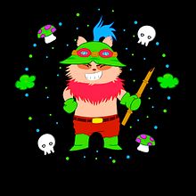 Poster teemo. Un proyecto de Cómic, Diseño, Diseño de personajes, Diseño gráfico e Ilustración tradicional de Lourdes casas muñoz - 01.09.2015
