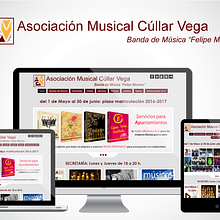Asociación Musical Cúllar Vega (Wordpress). Web Design project by Proyecto Digital - 08.02.2014