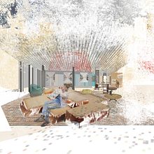 Tintes de África. Casa para un artista (coproducción). Een project van Architectuur, Interactief ontwerp,  Beeldende kunst, Collage, Interieurontwerp, Meubelontwerp en -bouw, Productontwerp y Schilderij van Irene Núñez Díaz-Montes - 21.05.2015