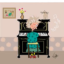 Doña Josefa es mi Proyecto del curso Ilustración original de tu puño y tableta. Comic, and Traditional illustration project by Valentina Urdaneta Urdaneta - 11.30.2015