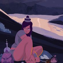 Welcome to Paradise Hill. Fine Arts, Comic, Character Design, and Traditional illustration project by Adrián Rodríguez - 09.04.2015