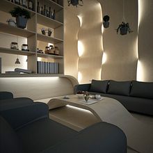 WOOD WAVES. 3D, Architecture & Interior Architecture project by Guille Llano - 09.05.2015