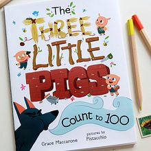 The Three Little Pigs count to 100. Un progetto di Belle arti e Illustrazione tradizionale di Núria Aparicio Marcos - 05.09.2015