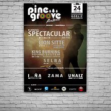 Cartel para el festival Pinegroove . % Alex Goienetxea tarafından hazırlanan Grafik Tasarım, Geleneksel illüstras, Ve on projesi - 06.09.2015