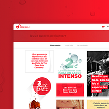 CocaCola Preguntas y Respuestas. Interactive Design, Web Design, and UX / UI project by Jimena Catalina Gayo - 04.30.2015