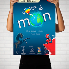 [Cartel] Concierto 'Vuelta al mundo' . Un progetto di Graphic design di Elido Gañó Valoy - 16.07.2015