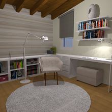 Zona de lectura. Un progetto di 3D, Architettura d'interni e Interior design di Lorena García - 11.10.2014
