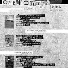 Carteleria  |  Cineforum  |  Atelier Año III   . Br, ing, Identit, Cop, writing, Art Direction, Design, Graphic Design, and Writing project by Demian Abrayas - 09.07.2015