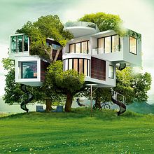 Dream a house. Art Direction, and Traditional illustration project by FRANCISCO POYATOS JIMENEZ - 07.14.2015