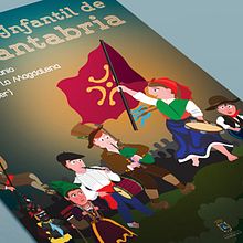 Cartel Día Infantil de Cantabria - 2015. Un proyecto de Diseño gráfico, Ilustración tradicional, Marketing y Publicidad de JOSÉ MANUEL PASTRANA MARTÍNEZ - 10.09.2015