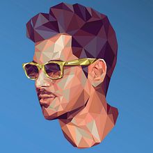 Lowpoly Portrait. Design, Graphic Design, and Traditional illustration project by Carlos Anguis - 09.12.2015
