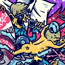 WTF? Parties. Traditional illustration project by Joel Abad - 08.14.2015