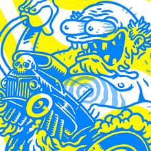 Blowfuse @ La Peixera. Traditional illustration project by Joel Abad - 09.14.2015