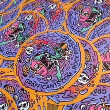 Grafficants Stickers. Un proyecto de Ilustración tradicional de Joel Abad - 14.09.2015