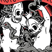 Autodestrucció – Em vull morir fumant. Un proyecto de Ilustración tradicional y Serigrafía de Joel Abad - 14.09.2015