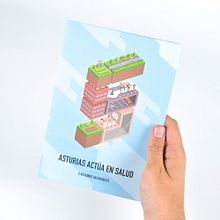 Asturias actúa en salud - 5 acciones saludables. Editorial Design, Graphic Design, Traditional illustration, and Advertising project by Jorge Lorenzo - 09.14.2015