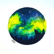 Acuarelas galácticas. Un proyecto de Ilustración tradicional de Patricia GG - 15.09.2015