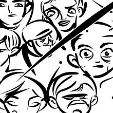 Cartoon. Ilustração tradicional projeto de rafa san emeterio - 15.09.2015